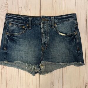 Free people Denim Blue Women's Shorts